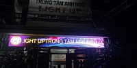 THI CÔNG MÀN HÌNH ĐÈN LED QUẢNG CÁO NGOÀI TRỜI P5 TẠI TRUNG TÂM ANH NGỮ LIGHT UP ĐÀ NẴNG