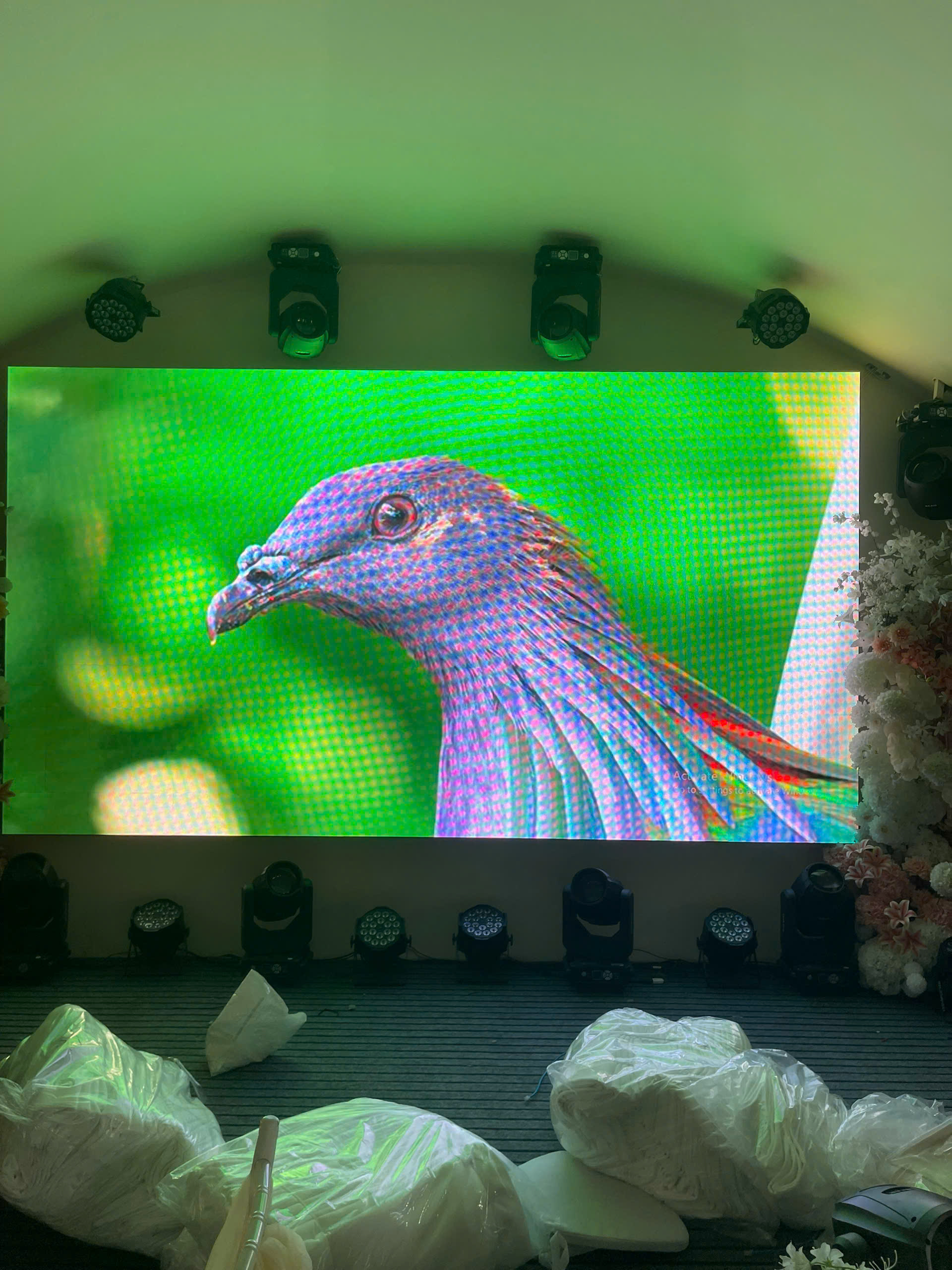 DỰ ÁN MÀN HÌNH LED & ÁNH SÁNG TIỆC CƯỚI HỘI AN PALACE — DO ĐÈN SÂN KHẤU CQ THI CÔNG & LẮP ĐẶT
